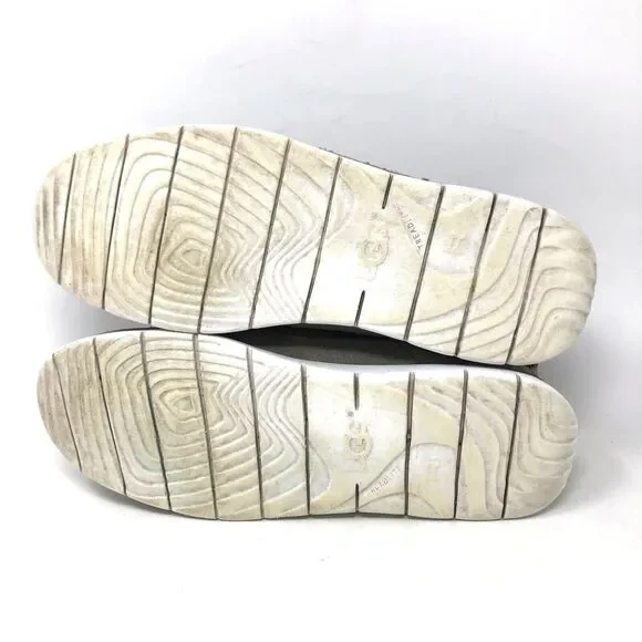 UGG Freamon Waterproof Suede Chukka Boots Mens Size 9 Grey Goat Leather Lining - Picture 13 of 14